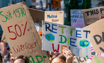 Demonstration gegen Klimawandel